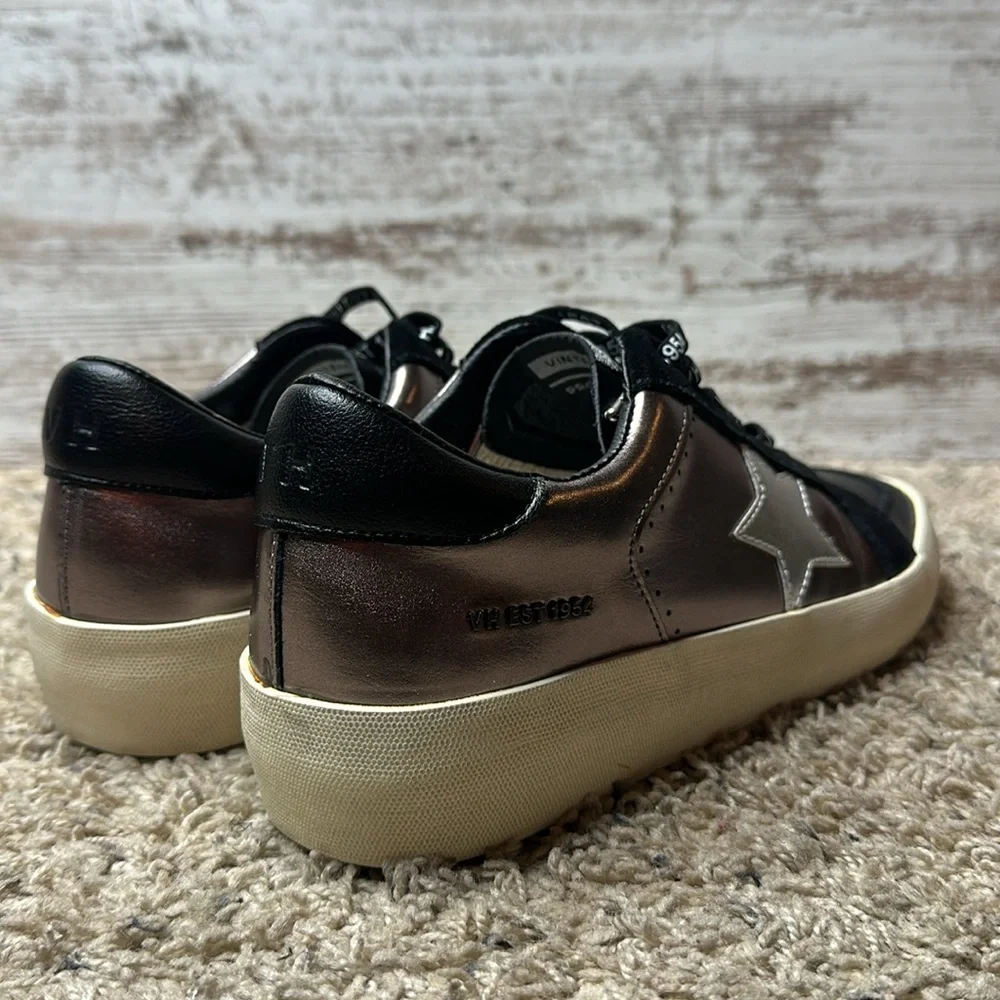 VINTAGE HAVANA Women's Nala Sneaker in black pewter sz 10 - Picture 5 of 14